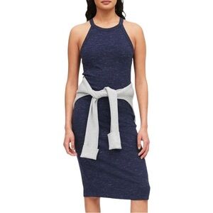 Banana Republic SPACEDYE RIBBED TANK DRESS Size XL